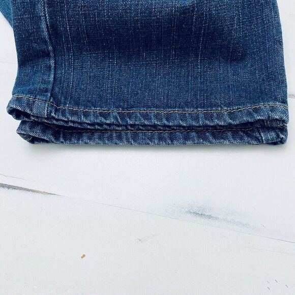 Levis 505 Mens Jeans Regular Straight Fit 38 x 32 Blue Dark Wash 100% Cotton - Picture 15 of 16